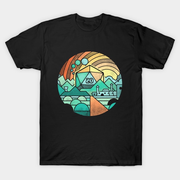 Kingdom of D20 T-Shirt by artlahdesigns